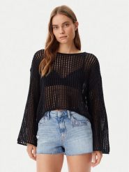 Vans Sweter Mila VN000M9H Czarny Loose Fit. Czarne swetry damskie Vans, l, bez wzorów, z bawełny, bez kołnierzyka, bez ramiączek, bez kaptura. Za 179.99 zł.