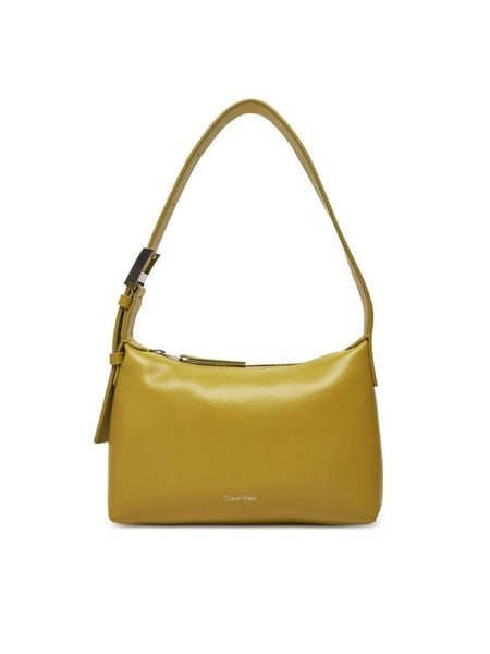 Calvin Klein Torebka Hardware Handle Mini Bag K60K613027 Żółty. Żółte torebki do ręki damskie Calvin Klein, bez wzorów, ze skóry, bez dodatków. Za 219.99 zł.