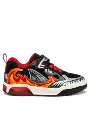 Geox Sneakersy J Inek J559CD 01450 C0048 M Czarny. Czarne buty sportowe chłopięce Geox, bez wzorów, ze skóry, bez zapięcia. Za 159.99 zł.