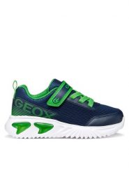 Geox Sneakersy J Assister Boy J65DZC 01454 CF43U S Granatowy. Niebieskie buty sportowe chłopięce Geox, bez wzorów, z materiału, bez zapięcia. Za 249.99 zł.