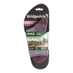 Skarpety do turystyki Bridgedale HIKE LW END AN ORI LD. Fioletowe skarpety damskie Bridgedale, bez wzorów. Za 83.99 zł.