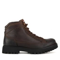 Trapery Hunter. Brązowe śniegowce i trapery męskie Hunter, bez zapięcia. Za 449.99 zł.