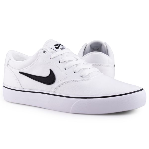 Buty sportowe trampki Nike SB CHRON 2 CNVS. Białe obuwie sportowe damskie Nike, bez wzorów, sportowe, bez zapięcia. Za 289.00 zł.