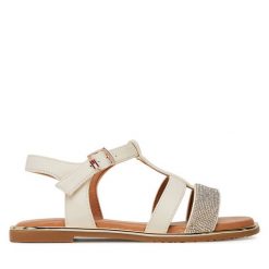 Sandały Tommy Hilfiger. Sandały dziewczęce Tommy Hilfiger, bez zapięcia. Za 189.99 zł.