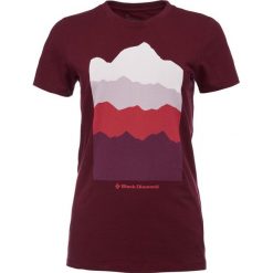 Koszulka turystyczna Damska Black Diamond Vista T-shirt. Czerwone koszulki sportowe damskie Black Diamond, xs, bez wzorów, sportowe, bez kołnierzyka. Za 212.00 zł.