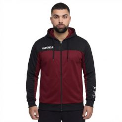 Oversize kurtka sportowa z zamkiem FLEX bordowa. Czarne kurtki męskie Legea, xl, bez wzorów, sportowe. Za 88.00 zł.