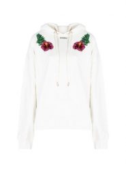 Pinko Bluza "Mutato" | 101213 A0VG | Kobieta | Biały. Białe bluzy damskie Pinko, s, bez wzorów, z bawełny, z kapturem. W wyprzedaży za 549.00 zł.