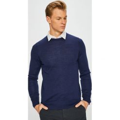 Tommy Hilfiger Tailored - Sweter. Niebieskie swetry przez głowę męskie Tommy Hilfiger Tailored. Za 399.90 zł.