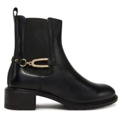 Botki Ara. Czarne botki damskie Ara, bez obcasa, na płaskiej podeszwie, bez zapięcia. Za 559.99 zł.