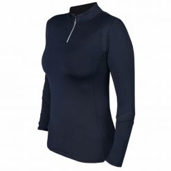 Damska bluza z poligamii Horka Platinum. Niebieskie bluzy sportowe damskie Horka, bez wzorów, z materiału, bez kaptura, do jazdy konnej. Za 263.50 zł.