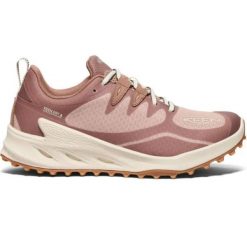Buty damskie Keen Wmns Zionic Wp Warm Taupe/raw Umber Brown. Brązowe obuwie sportowe damskie Keen, bez wzorów. Za 582.99 zł.