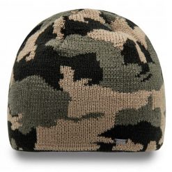 Ciepła, Dwuwarstwowa Czapka Beanie - Pako Jeans - Zielone Moro. Zielone czapki i kapelusze męskie Pako Jeans, na zimę, bez wzorów, z jeansu, sportowe. Za 45.00 zł.