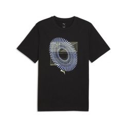 Męska koszulka Circular z grafiką PUMA. Czarne koszulki sportowe męskie Puma, m, bez wzorów, bez kołnierzyka, bez ramiączek, trekkingowe. Za 109.00 zł.