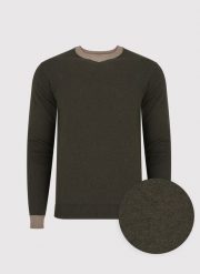 PAKO LORENTE – Melanżowy sweter męski. Zielone swetry przez głowę męskie Pako Lorente, na jesień, m, bez wzorów, z bawełny, bez kołnierzyka. Za 149.99 zł.