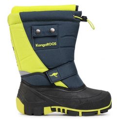 Śniegowce KangaRoos. Niebieskie śniegowce dziewczęce KangaRoos, bez zapięcia. Za 199.99 zł.