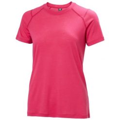 Koszulka damska Helly Hansen Durawool. Czerwone t-shirty damskie Helly Hansen, l, bez wzorów, z materiału, bez kołnierzyka. Za 440.00 zł.