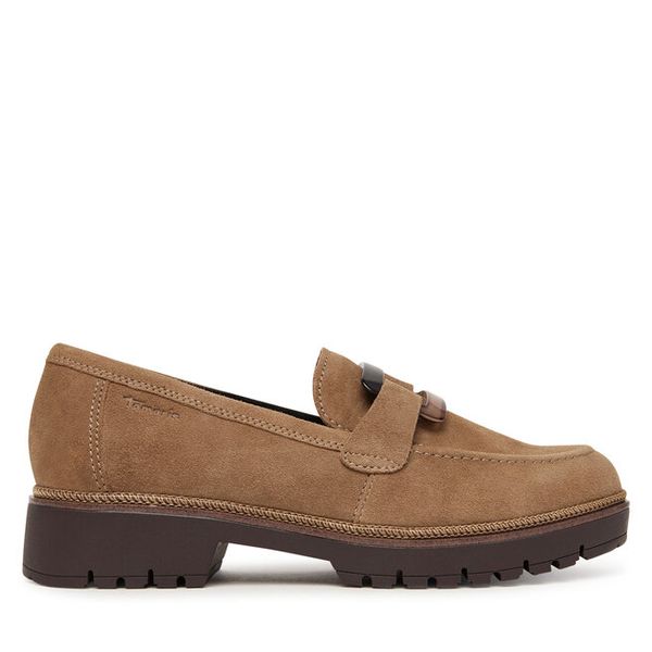 Loafersy Tamaris. Brązowe mokasyny damskie Tamaris. Za 380.99 zł.