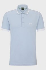 Koszulka Polo męska BOSS Paddy 1 Bright Purple regular fit błękitna. Niebieskie koszulki polo męskie Boss, m, bez wzorów, sportowe, bez ramiączek. Za 259.00 zł.