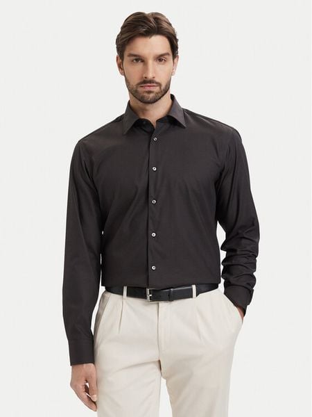 BOSS Koszula H-Joe 50560583 Szary Regular Fit. Szare koszule męskie Boss, m, bez wzorów, z bawełny, biznesowe, bez kołnierzyka, bez ramiączek. Za 264.99 zł.