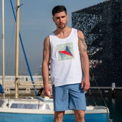 Tank top Snap Climbing Astro. Białe koszulki sportowe męskie SNAP CLIMBING, xl, bez wzorów, bez kołnierzyka, bez ramiączek, wspinaczkowe. Za 143.00 zł.