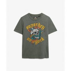 Damska koszulka na co dzień Superdry Neo Trad Tattoo. Zielone t-shirty damskie Superdry., s, bez wzorów, klasyczne, bez kołnierzyka. Za 152.55 zł.