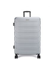 Gino Rossi Walizka duża GIN-L-003-05-SILVER Srebrny. Szare walizki męskie Gino Rossi, bez wzorów, z tworzywa sztucznego, duże. Za 299.99 zł.