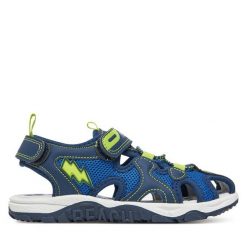 Sandały Primigi. Niebieskie sandały chłopięce Primigi, bez zapięcia. Za 129.99 zł.