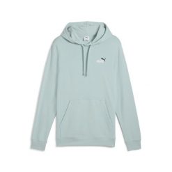 Męska bluza z kapturem Essentials z małym dwukolorowym logo No. 1 PUMA. Niebieskie bluzy męskie Puma, m, bez wzorów, prążkowane, z kapturem, do biegania. Za 212.20 zł.