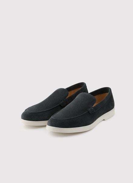 PAKO LORENTE - Granatowe mokasyny męskie. Mokasyny męskie Pako Lorente, z jeansu, klasyczne. Za 399.99 zł.