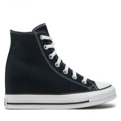 Trampki Converse. Czarne trampki i tenisówki damskie Converse, bez wzorów, retro, bez zapięcia. Za 259.99 zł.
