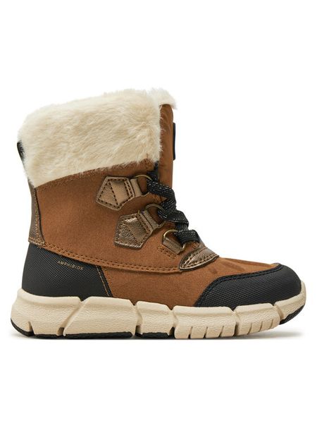 Geox Śniegowce J Flexyper Girl B Ab J46APA 0AU50 C6175 M Brązowy. Brązowe buty zimowe dziewczęce Geox, ze skóry, bez zapięcia. Za 429.99 zł.