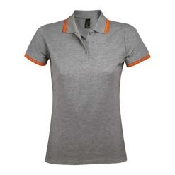 Damska Koszulka Polo Pasadena. Brązowe koszulki sportowe damskie SOL'S, l, bez wzorów, bez kołnierzyka, bez ramiączek. Za 89.99 zł.