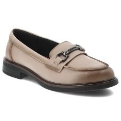 Mokasyny damskie Vinceza, skóra naturalna wsuwany fason klasyczne loafersy ozdobny detal metalowy niski stabilny obcas solidna podeszwa, beżowa, 3998. Brązowe mokasyny damskie VINCEZA, bez wzorów, ze skóry, klasyczne, bez obcasa, na obcasie, bez zapięcia. Za 159.00 zł.