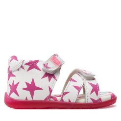 Sandały Agatha Ruiz de la Prada. Białe sandały dziewczęce Agatha Ruiz de la Prada, bez zapięcia. Za 199.99 zł.