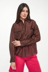 Koszula damska satynowa TWINSET ACTITUDE. Koszule damskie Twinset Milano, s, bez wzorów, z satyny, bez kołnierzyka, bez ramiączek. Za 649.00 zł.
