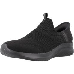 Buty do chodzenia damskie Skechers Slip-ins: Ultra Flex 3.0. Czarne obuwie sportowe damskie Skechers, bez wzorów, z materiału, trekkingowe, Skechers Sport. Za 527.00 zł.