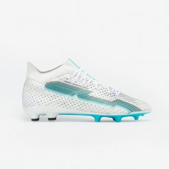 Buty piłkarskie Kipsta CLR Elite FG Silver Storm. Białe buty sportowe męskie KIPSTA, z dzianiny, bez zapięcia, do piłki nożnej. Za 349.99 zł.