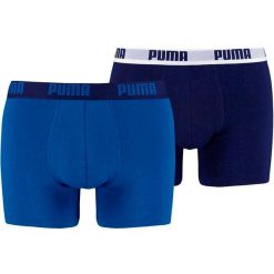 Bokserki męskie Puma Basic Boxer 2P niebieskie 521015001 420. Niebieskie bokserki męskie Puma, l, bez wzorów. Za 116.99 zł.