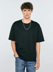 Koszulka męska oversize czarna danter 906. Czarne t-shirty męskie Big Star, l, bez wzorów, z dzianiny, bez kołnierzyka. Za 59.99 zł.