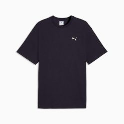 Koszulka sportowa męska Puma ESS ELEVATED RELAXED 69201816. Niebieskie koszulki sportowe męskie Puma, l, bez wzorów, z bawełny, bez kołnierzyka, bez ramiączek, trekkingowe. Za 104.99 zł.