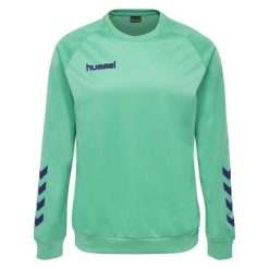 Bluza do piłki ręcznej dla dorosłych Hummel Promo Poly Sweatshirt. Niebieskie bluzy męskie Hummel, s, bez wzorów, bez kaptura, do piłki ręcznej. Za 178.00 zł.