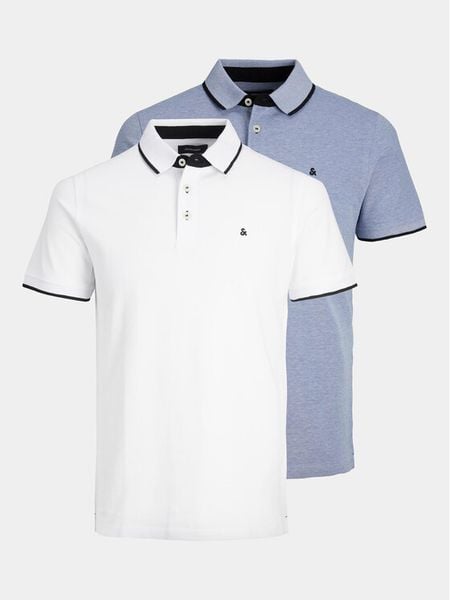 Jack & Jones Komplet 2 koszulek polo Paulos 12191216 Kolorowy Slim Fit. Koszulki polo męskie Jack & Jones, m, bez wzorów, z bawełny, bez ramiączek. Za 219.99 zł.