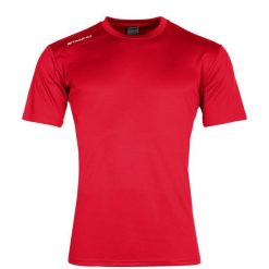 Koszulka Stanno Field. Czerwone koszulki sportowe męskie STANNO, s, bez wzorów, z materiału, bez kołnierzyka, bez ramiączek. Za 110.50 zł.