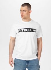 Koszulka sportowa męska Pitbull West Coast Hilltop. Białe koszulki sportowe męskie PITBULL, m, bez wzorów, z bawełny, bez kołnierzyka, bez ramiączek. Za 79.99 zł.