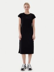 EA7 Emporio Armani Sukienka codzienna 7W000957 AF12484 MC043 Czarny Regular Fit. Czarne sukienki damskie EA7 Emporio Armani, na co dzień, l, bez wzorów, z bawełny, bez kołnierzyka, bez ramiączek, proste. Za 509.99 zł.