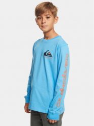 Quiksilver Bluzka Omnilogo Tees EQBZT04665 Błękitny Regular Fit. Niebieskie koszule dla chłopców Quiksilver, bez wzorów, z bawełny, bez kołnierzyka, bez ramiączek. Za 119.99 zł.
