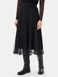 DKNY Spódnica midi P5GG7CMD Czarny Regular Fit. Czarne spódnice damskie DKNY, l, bez wzorów, z syntetyku, midi. Za 479.99 zł.
