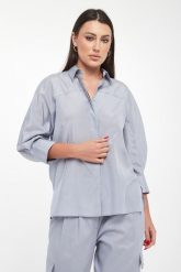 Koszula damska z jedwabiem PESERICO. Koszule damskie Peserico, bez wzorów, bez kołnierzyka, bez ramiączek. Za 2,199.00 zł.