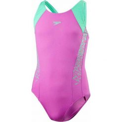 Speedo Strój Boom Splice Muscleback Orchid/Green Glow 32. Stroje kąpielowe dla dziewczynek marki Speedo. W wyprzedaży za 99.00 zł.