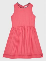 Tommy Hilfiger Sukienka codzienna Ceremonial KG0KG07020 M Różowy Regular Fit. Czerwone sukienki dla dziewczynek Tommy Hilfiger, bez wzorów, z wiskozy, bez ramiączek. Za 499.99 zł.